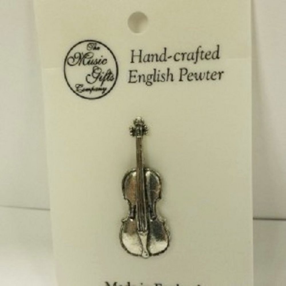 Cello Pewter Pin
